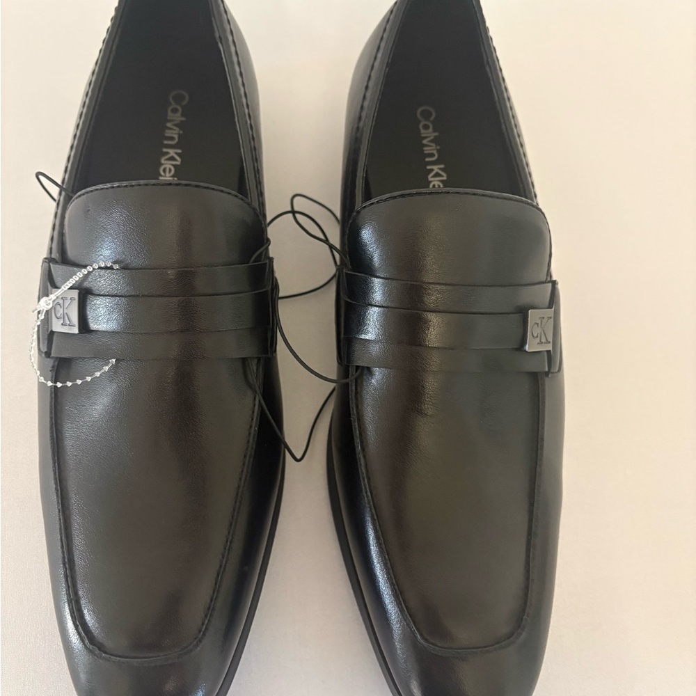 Calvin Klein Men's Elegant Black Slip-Ons